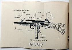 Uzi Machine Gun Smg Israel Idf Manual Book Illustrated 1954