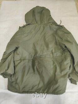 Vintage(1987)dubon parka Jacket coat IDF Israeli Army zahal size large rare