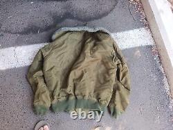 Vintage IDF officer jacket Israeli Army Military Genuine Fur Collar Size Large