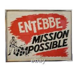 Vintage Israel IDF Entebbe Mission Impossible Cartoon Artwork