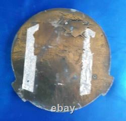 Vintage Old Bronze Plaque shield Navy Training Base Israel IDF Army Navy