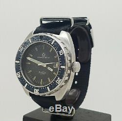 Vintage S. Steel Eterna-Matic Super Kontiki IDF Military Diver's Watch