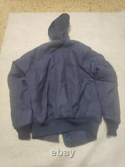 Vintage blue navy dubon parka Jacket coat IDF Israeli Army zahal size medium