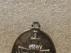 Vtg Israel Silver 900 Pendant First Independence Day Idf To Solidier Zahal 1949