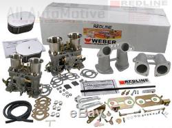 Weber Carburetor Kit Porsche 914 VW Bus, Type 2, Type 4, Dual 44IDF weber kit