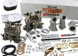 Weber Carburetor Kit Porsche 914 VW Bus, Type II, Type IV Dual 48IDF weber kit