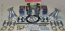 Weber Carburetor Kit VW Bug & Type 1 Dual 44 IDF Redline Kit withGenuine Webers
