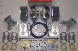 Weber Carburetor Kit VW Bug & Type 1 Dual 44 IDF Redline Kit with Genuine Webers