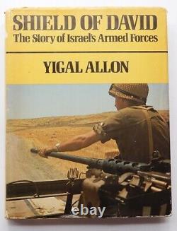 Yigal Alon Signed Autograph Book Shield Of David Palmach Idf Israel Jewish 1970