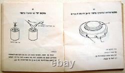 1948 Hébreu Manuel Israël Livre De Guerre Indépendance Idf Mine Anti Tank Personnel