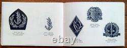 1966 Livre Officiel Milirtaire Hébreu Fdi Insignia Drapeaux Badges Classements Pins Israël