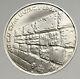 1967 Israel Tsahal 6 Jour Mur De Lamentation De Guerre Ancien Jérusalem Argent 10 Lirot Coin I94416