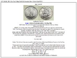 1967 Israel Tsahal 6 Jour Mur De Lamentation De Guerre Ancien Jérusalem Argent 10 Lirot Coin I95050