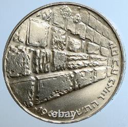 1967 Israel Tsahal 6 Jour Mur De Lamentation De Guerre Jérusalem Pf Argent 10 Lirot Coin I111420