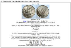 1967 Israel Tsahal 6 Jour Mur De Lamentation De Guerre Jérusalem Pf Argent 10 Lirot Coin I111420
