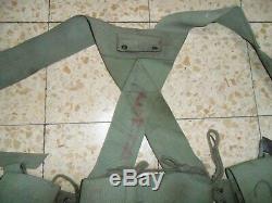 1977 L'armée Israélienne Et Lace X Retour Sangles Idf Éphod Vest Web Zahal En Israël Made