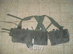 1977 L'armée Israélienne Et Lace X Retour Sangles Idf Éphod Vest Web Zahal En Israël Made