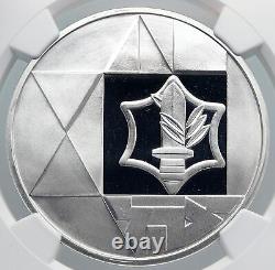1983 Israel Fdi Forces De Défense Israéliennes Valor 35 Silver 2 Shekels Coin Ngc I89281