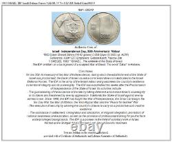 1983 Israel Fdi Forces De Défense Israéliennes Valor 35 Yrs Silver Shekel Coin I96849