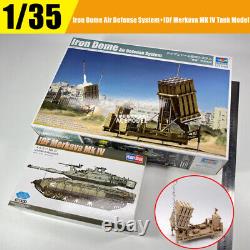 1/35 Système de défense Iron Dome + Modèle de char de combat Merkava Mk IV des FDI pour Trumpeter 01092