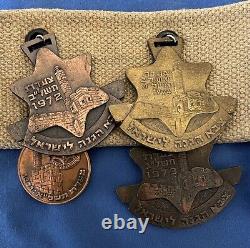22 Fdi Mars Médailles 1957-1978 Ceinture Israël Forces De Défense Jérusalem Hébreu Juif
