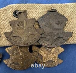 22 Fdi Mars Médailles 1957-1978 Ceinture Israël Forces De Défense Jérusalem Hébreu Juif