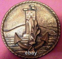 Ancienne Plaque De Bronze Israël Armée De Tsahal Marine