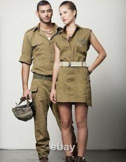 Armã©e Israã«l Tsahal Uniforme De Combat De Service Lourd T-shirt + Pantalons