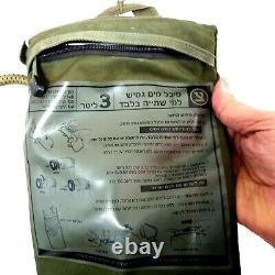 Armée israélienne Israël IDF Réservoir d'hydratation Vintage 3L en tissu vert Épaule utilisé
