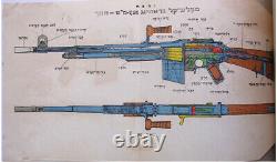 Bruning Machine Gun 7.92 Armée D'israël Illustrated Manuel Idf 1955 Livre