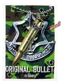 Bullet Israelien Army Commando Idf Necklace Zahal Force De Défense