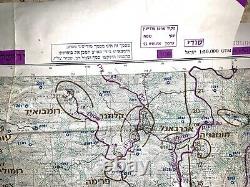 Énorme Exercice Militaire De L'armée Israélienne Carte Militaire 1989