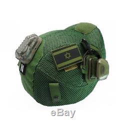 Hassa Plus Israël Armée Idf Tactique Como Helmet + Built-in Goggles Couverture Vert