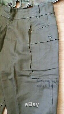 Idf Israélien Zahal Israël Six Jours Guerre Para Camo Lizard Tap 47/53 Shirt Chapeau Pantalon