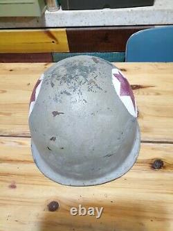 Idf Yom Kippour War Medic Helmet With Liner No Chin Strap Estampillé Wow