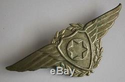 Israël Idf Scarce Early Air-force Pilote Ailes Pin