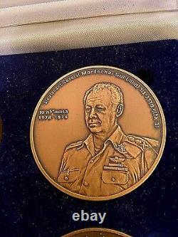 Israël, Série De 4 Médailles D'état Des Fdi, 98g, Bronze 1972 1987