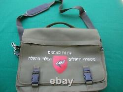 Israel Tsahal Army Paratroops Déplacement Bag / Rucksack Avec Org. Signes! À L'heure. Nouveau