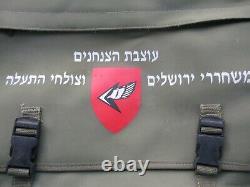Israel Tsahal Army Paratroops Déplacement Bag / Rucksack Avec Org. Signes! À L'heure. Nouveau