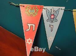 Israel Vtg Paper Idf Zahal Flags Indépendance Des Parachutistes De L'armée De L'air