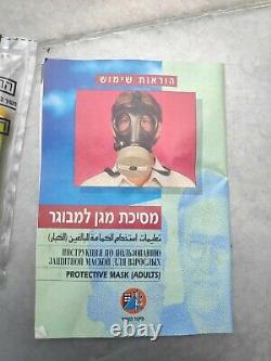 Lot De 2 Masques De Gaz Noss Israéliens Inutilisés Canister Et Box Civils Tsahal Taille Adulte
