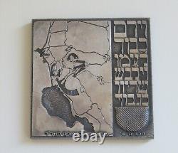 Médaille d'Israël de la Brigade Blindée 600 de l'IDF (carte et mouvements) de la Guerre de Yom Kippour