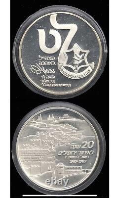 Médaille de signature du chef d'état-major de l'IDF d'Israël Moshe Levi en argent 37mm