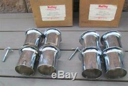 Nos Holley Dominator Carburateur Chrome Velocity 3 Pouces Stacks 85r-3974 Orig Box