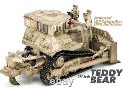 Nouveau 1/72 Israël Armored Idf Caterpillar D9r Bulldozer Desert Color Modèle En Plastique