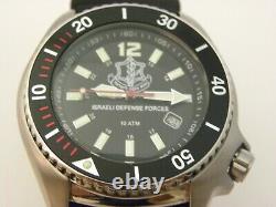 Nouveau Idf Analog Black Wrist Watch 10 Atm Modèle 2850 Water Resis By Adi Watches