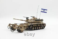 Nouveau Tank De Blazer 172 Israel Fdi M60a1 Avec Le Modèle Kmt-4 Mine Roller Mid-east Wars