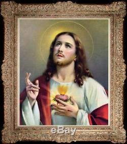 Peints À La Main Old Master-art Antique Peinture À L'huile Portrait Jésus Sur Canvas20x24