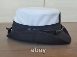 Rare Idf Israel Army Navy Corp Vintage Naval Officer Visor Hat Bernard Cap Femmes