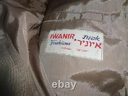 Rare Idf Zahal Gala Attaché Hors D'israël Représentant 40's Jacket Suit Iwanir